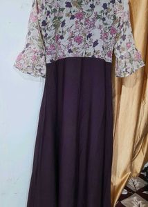 Elegant Floral Print Maxi Dress