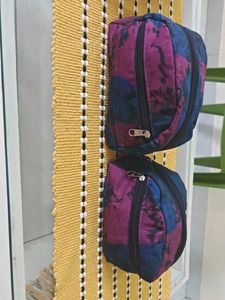 Set of 2 Zippered Pouches
