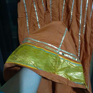 Orange Kurta with Dupatta