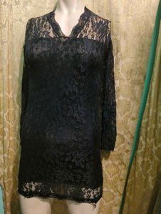 Elegant Black Lace Dress