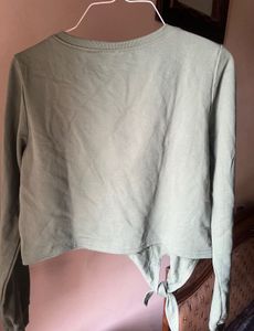 "Good Vibes" Cropped Sweatshirt