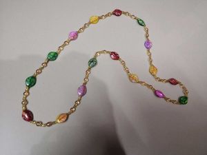 Multi Color Beaded Necklace