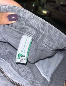 newme Asia grey jeans high flared not used
