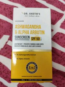 Dr. Seth's Ashwagandha Sunscreen SPF 50