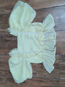 Yellow Puff Sleeve top