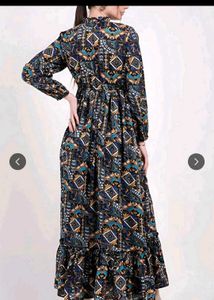 Bohemian Print Maxi Dress