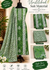 3 Piece Unstitched Suit Set