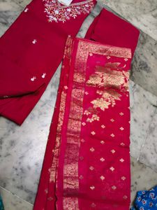 Stunning Red Kurta Set with Dupatta