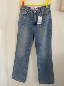 High waist wide leg jeans