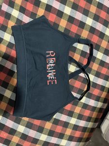 RELIVE Black Sports Bra