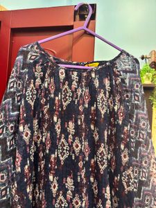 Boho Print Long Sleeve Top