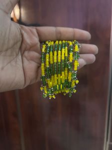 Beaded Bracelet - Yellow &amp; Green