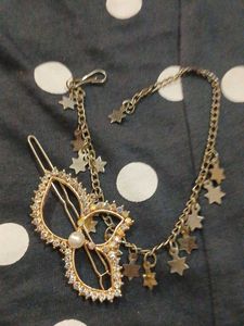 Decorative Hair Clip &amp; Chain Set