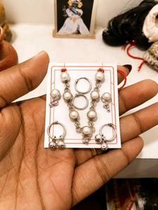 original silver Pearl Jewellery Set