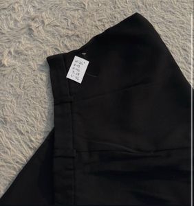 New Classic Black High-Waisted Trousers