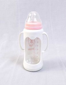 Giggles 210ml Glass Feeding Bottle Dual Handles BP