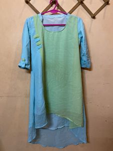 Two-Tone Asymmetrical Kurta