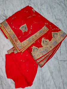 hand work Red Lehnga 3 Piece Set