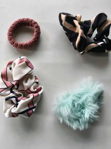 Set of 4 Cute Scrunchies