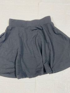 Flared Black Mini Skirt