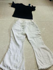Girls Rule T-shirt and Flared Pants Set