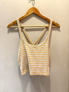 Striped Cropped Tank Top