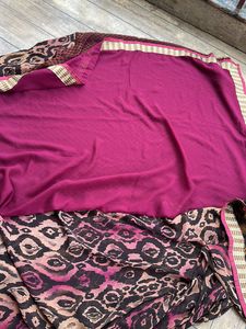 Pure Georgette New Saree Without Tag