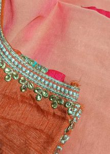 Pearl Work Saree