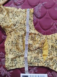 Elegant yellow Saree with Black Botanical Print