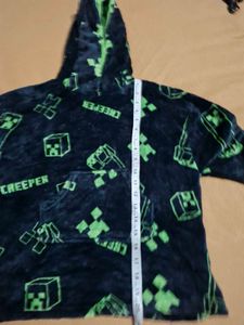 Cozy Minecraft Creeper Hoodie Blanket
