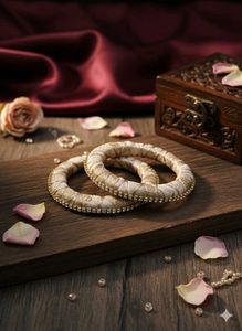 Handcrafted Embroidered Bangles (Set of 2)