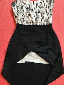 Chic Printed Cap Sleeve Sheath Dress