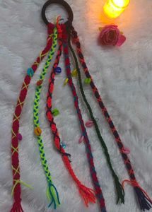 (Garba)Braided Hair Tie with Shells