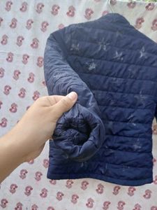 Navy Puffer Jacket - Lightweight &amp; Stylish