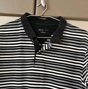 Striped Polo T-Shirt