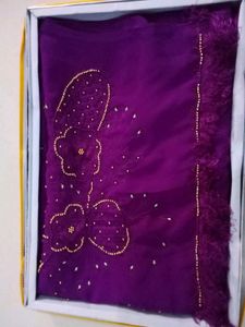 Party Wear Saree With Thread Work Nd Branasi Blous