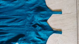 Elegant Teal &amp; Cream Ethnic Kurta Set