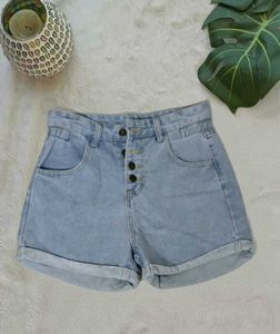 Shein Button-Up Denim Shorts 🌺