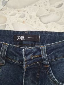 High-Waisted Wide-Leg Blue Jeans