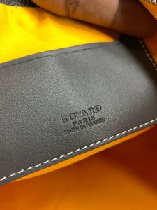 Authentic Goyard Senat Pouch MM - Black/Grey