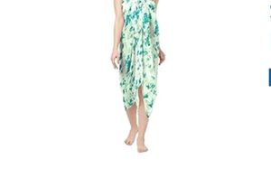 Georgette Floral Prints Beach Wear Swimsuit Cover