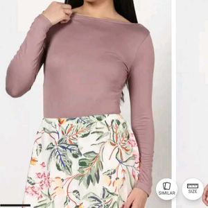 S size Mauve Long Sleeve bodysuit