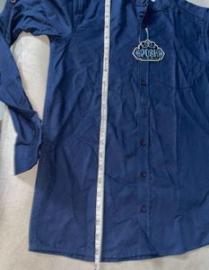 Men's Navy Blue Formal Shirt for small children’s