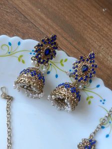 Stunning Blue &amp; Gold Jewellery Set