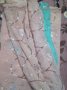 Elegant Embroidered Hand Work Saree