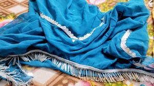 Ethnic Mirror work Yellow &amp; Blue lehenga choli