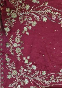 Mauve Kurta Set with Golden Embroidery
