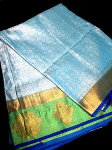 Sky Blue Silk Saree