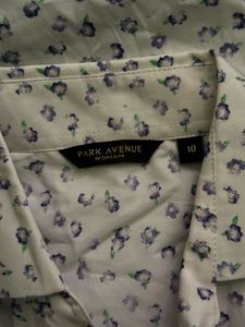 Formal fitted White Printed Button-Down Shirt
