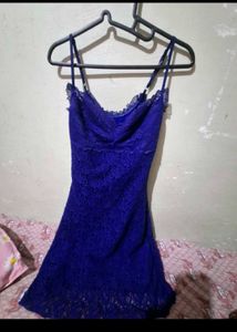 Stunning Royal Blue Lace Dress